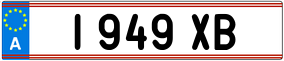 Trailer License Plate